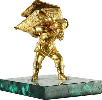 Статуэтка  - коробочка «Мужик с коробом»